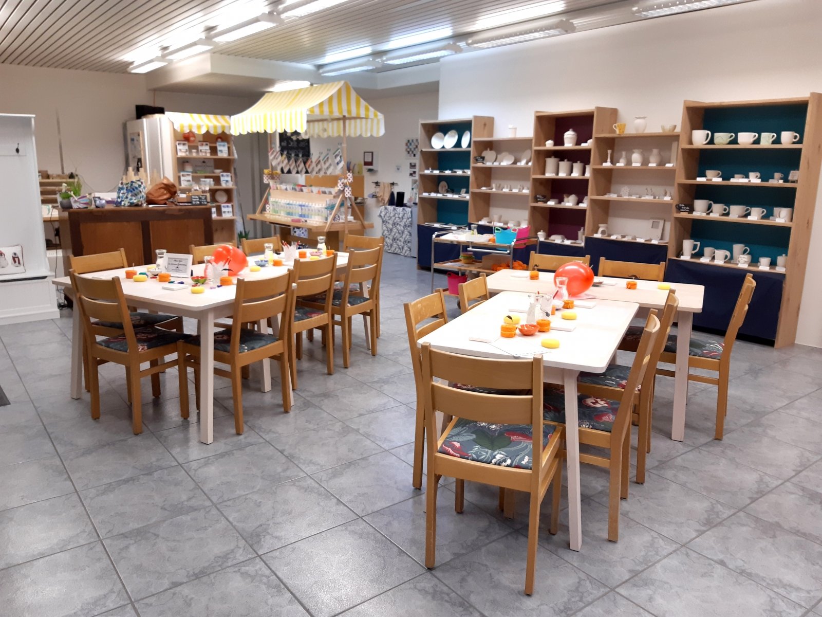 KeramikMalerei Kriens, Arbeitsplätze und Atelier